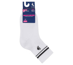 3 Pack Girls' Low Crew Ribbed Socks | Skechers outlet