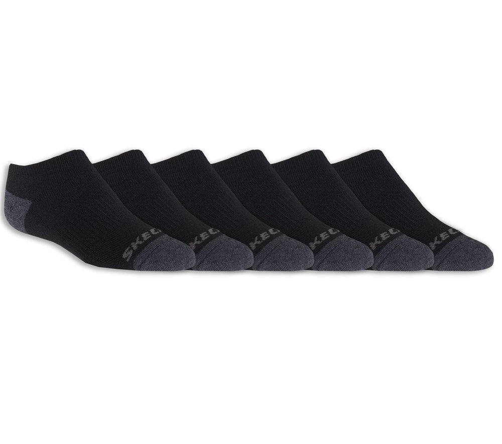 6 Pack Boys' No Show Socks | Skechers outlet