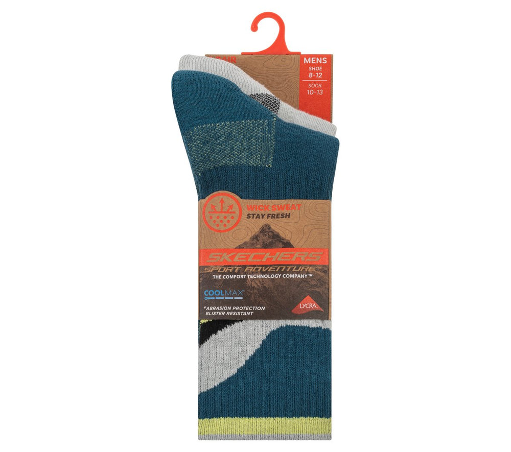 2 Pack Men's Crew Trail Socks | Skechers online