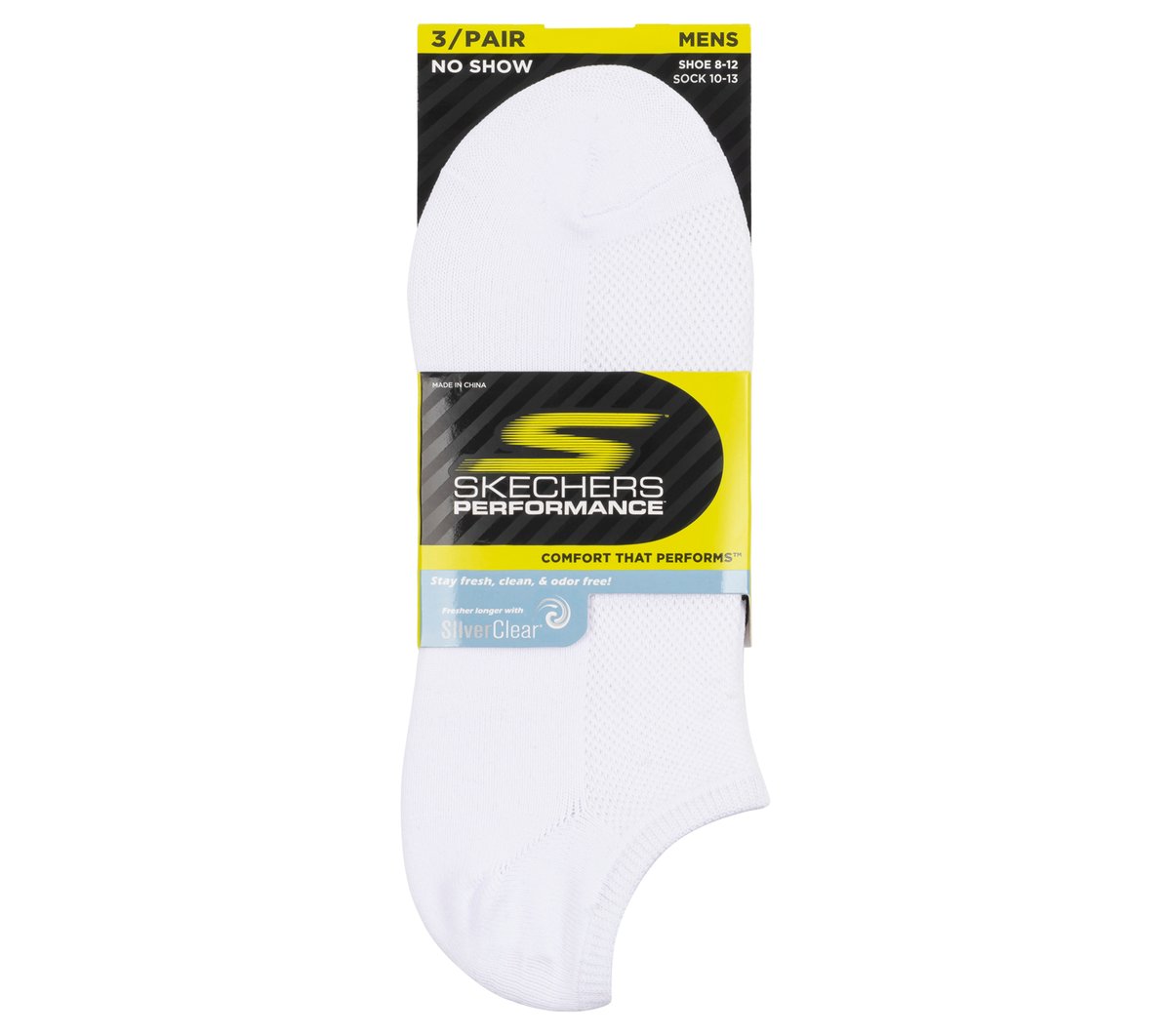 3 Pack No Show Stretch Socks | Skechers on sale