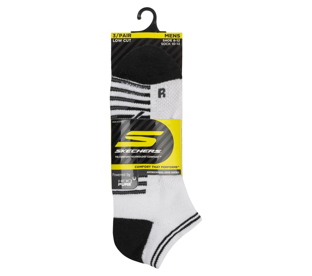 3 Pack Men's Performance Low Cut Running Socks | Skechers USA