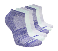 6 Pack Girls' Low Cut Color Stripe Socks | Skechers USA