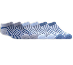6 Pack Striped No Show Socks | Skechers near me